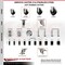 Service Caster 3.5 Inch 316SS Soft Rubber Swivel 1-1/2 Inch Stem Caster Set Lock Brake SCC SCC-SS316TTLEX20S3514-SRS-112-4 - alternate 2